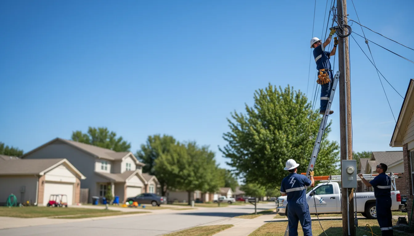 Residential electrician providing installation services in Exeland, WI